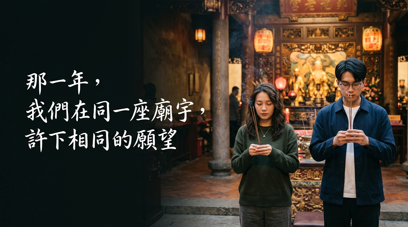 那一年，我們在同一座廟宇，許下相同的願望