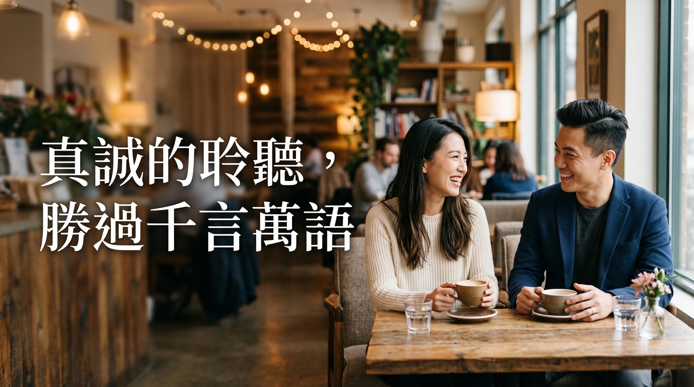 真誠的聆聽,勝過千言萬語