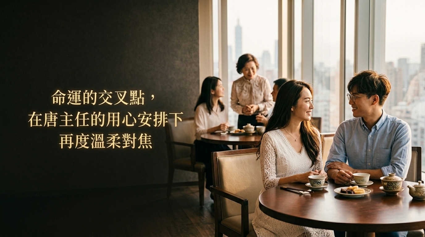命運的交叉點，在唐主任的用心安排下再度溫柔對焦