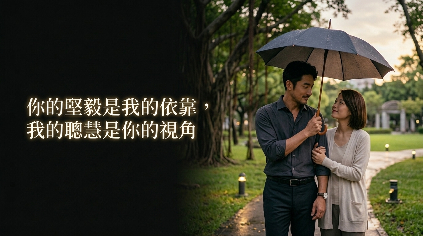 你的堅毅是我的依靠，我的聰慧是你的視角