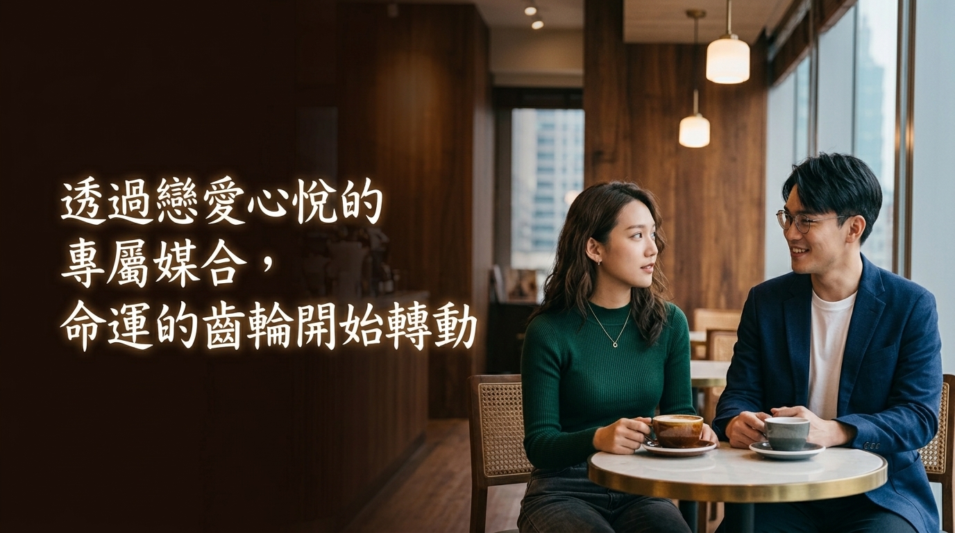 透過戀愛心悅的專屬媒合，命運的齒輪開始轉動